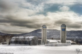 Ferme en hiver