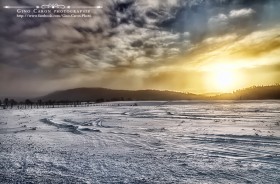 Levée de soleil en hiver
