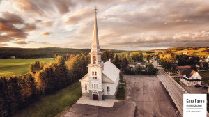 Une église…. vue du ciel