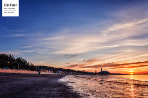 Coucher de soleil sur la plage II