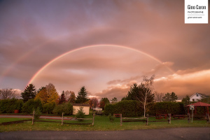 Le dôme, un arc-en-ciel au-dessus du parc