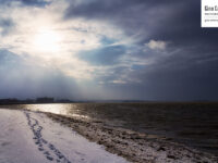 Rimouski… marche sur le bord du fleuve dans la neige