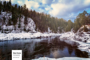 Rivière Rimouski et neige