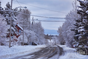Première neige à Métis-sur-mer