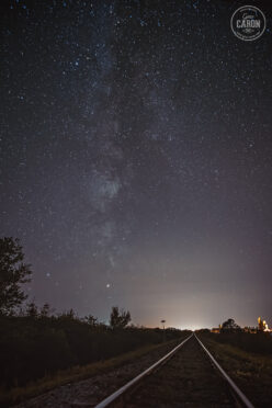 Voie ferrée et voie lactée