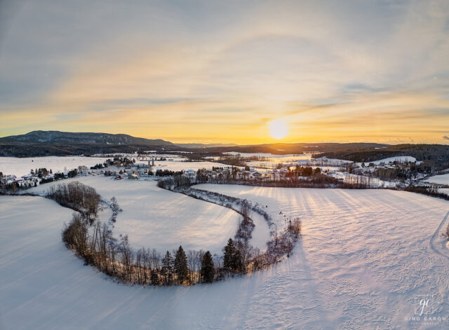Coucher de soleil du jour à St-Donat