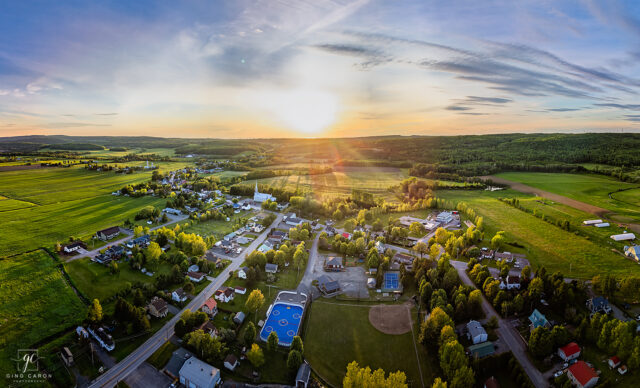 Coucher de soleil sur St-Donat!